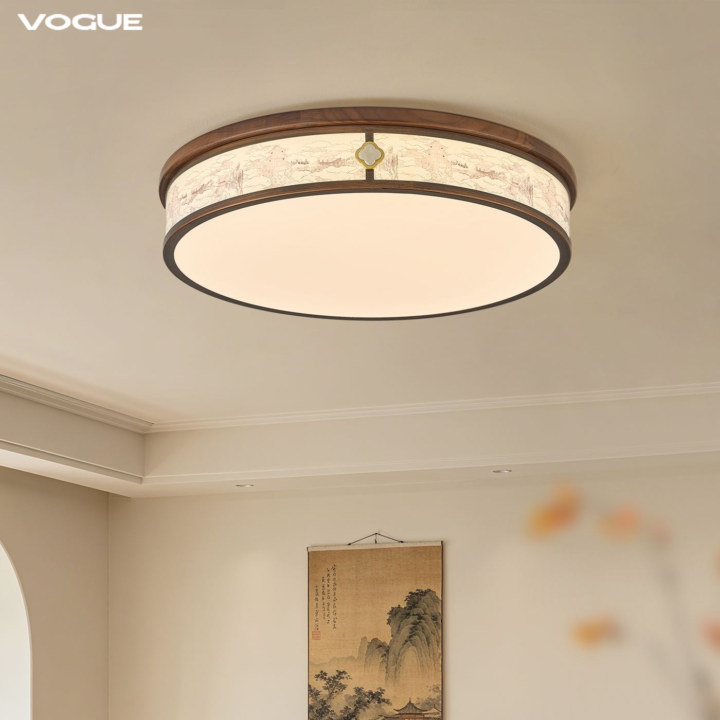 【宫阙】圆吸顶 产品实拍图3（渥古 VOGUE LIGHTING 新中式灯具）
