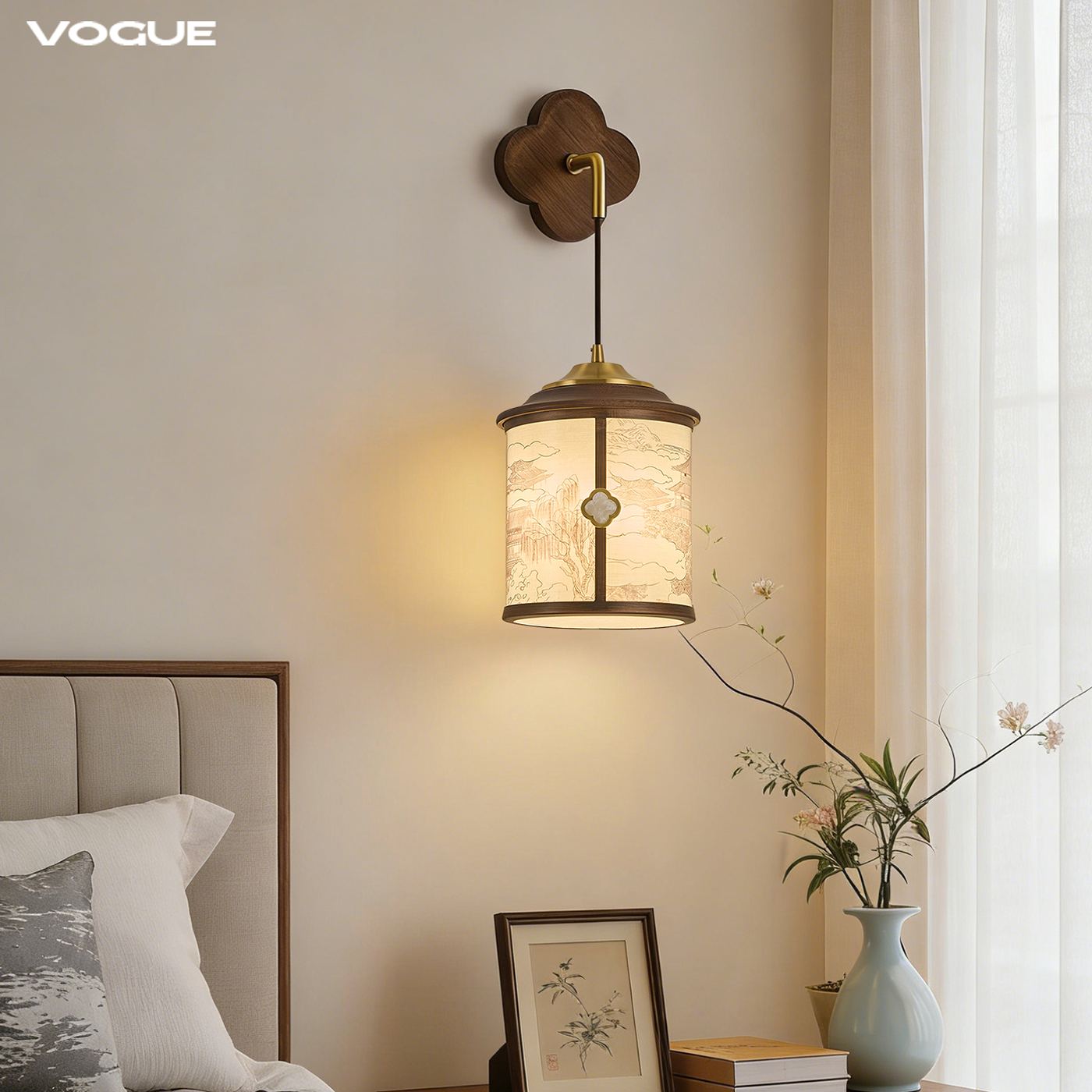 【宫阙】壁灯 产品实拍图2（渥古 VOGUE LIGHTING 新中式灯具）
