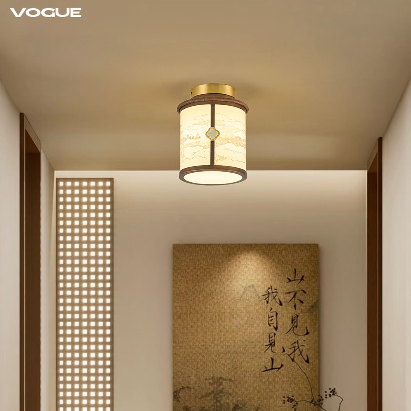 【宫阙】过道 产品实拍图5（渥古 VOGUE LIGHTING 新中式灯具）
