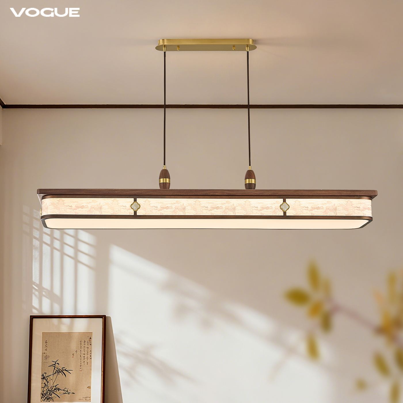 【宫阙】餐厅灯 产品实拍图2（渥古 VOGUE LIGHTING 新中式灯具）