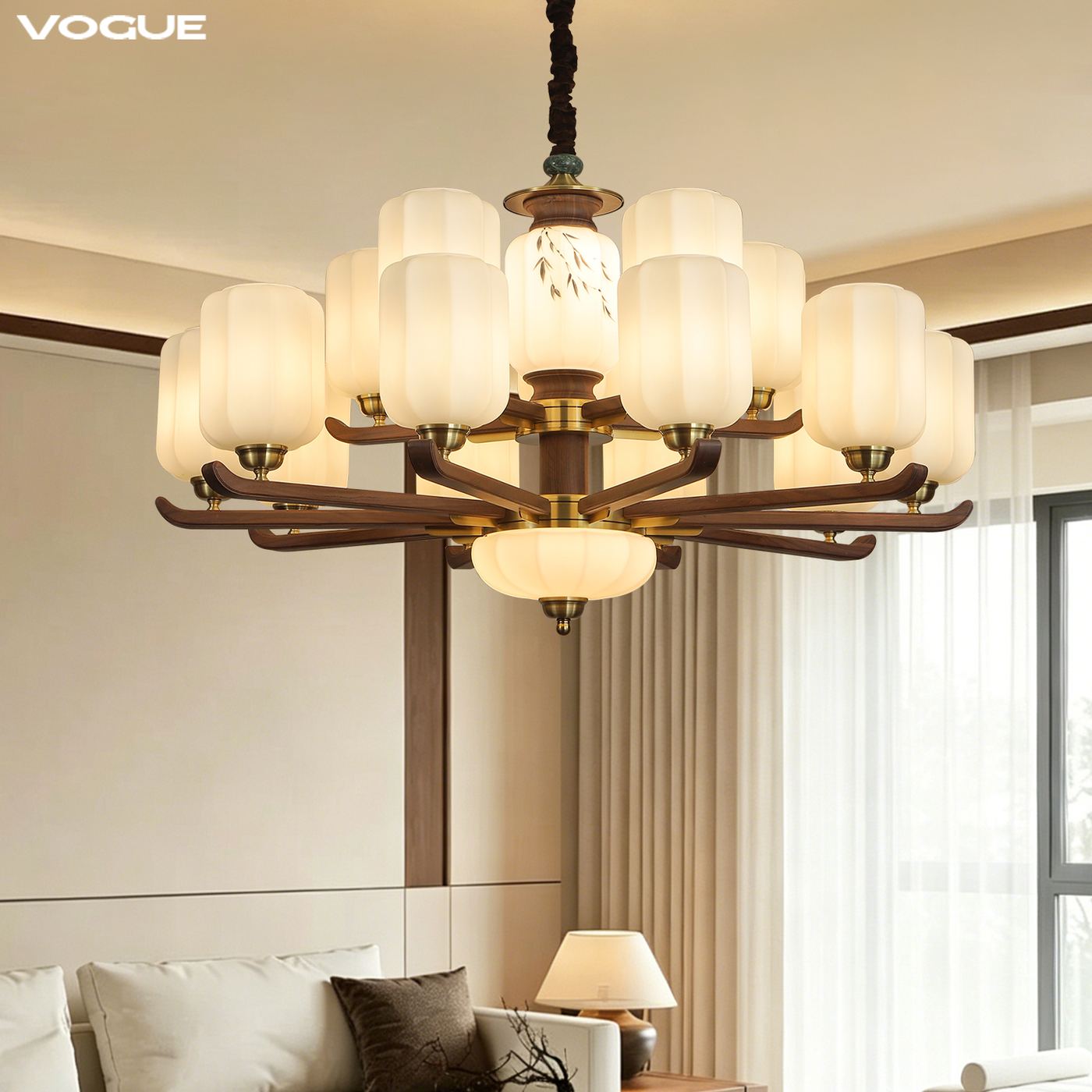 篁韵 产品实拍图2（渥古 VOGUE LIGHTING 新中式灯具）