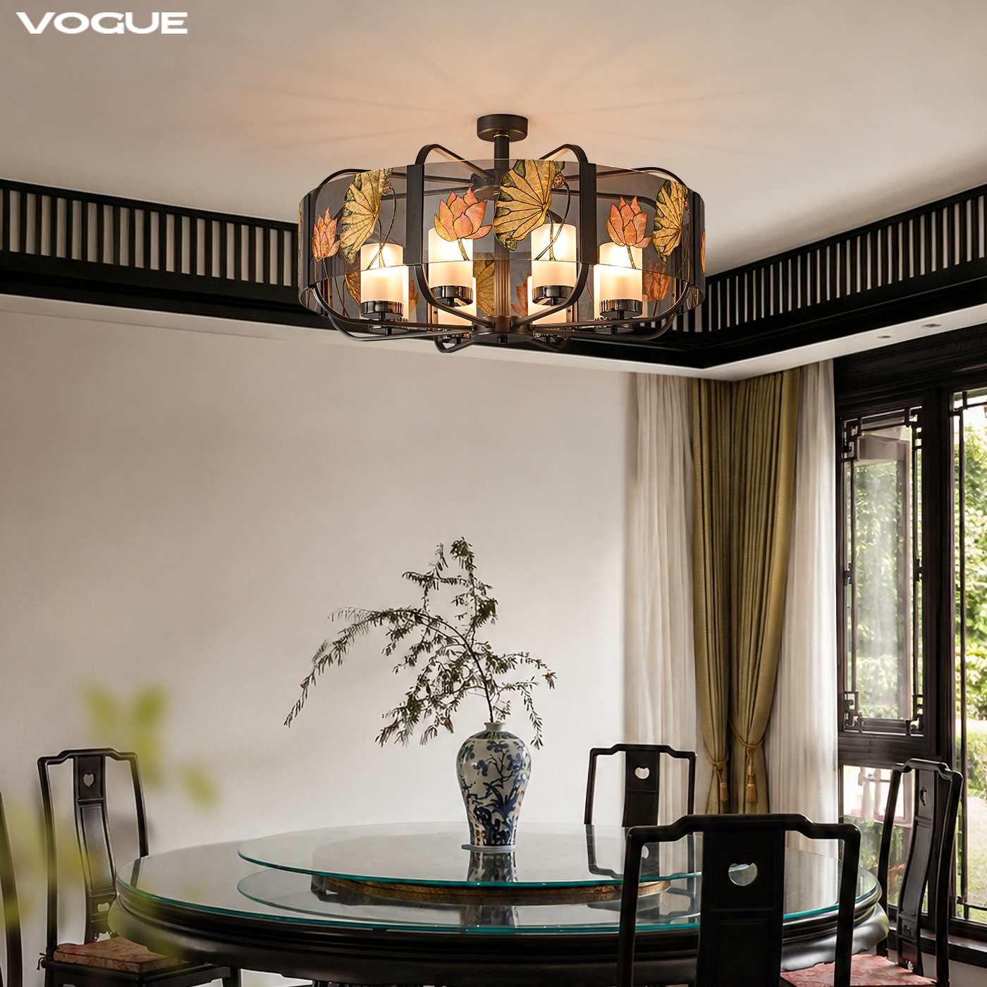 荷棠 产品实拍图5（渥古 VOGUE LIGHTING 新中式灯具）