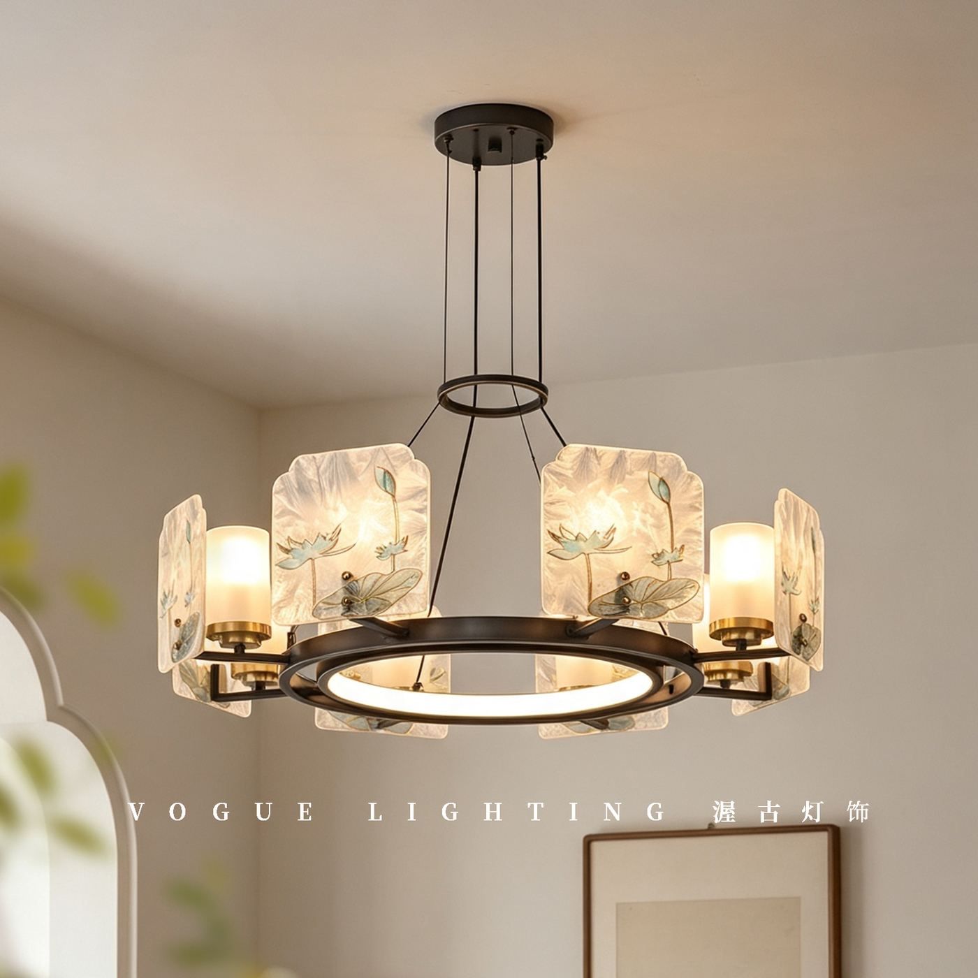 荷涧（渥古 VOGUE LIGHTING 新中式宋式灯具实景图）