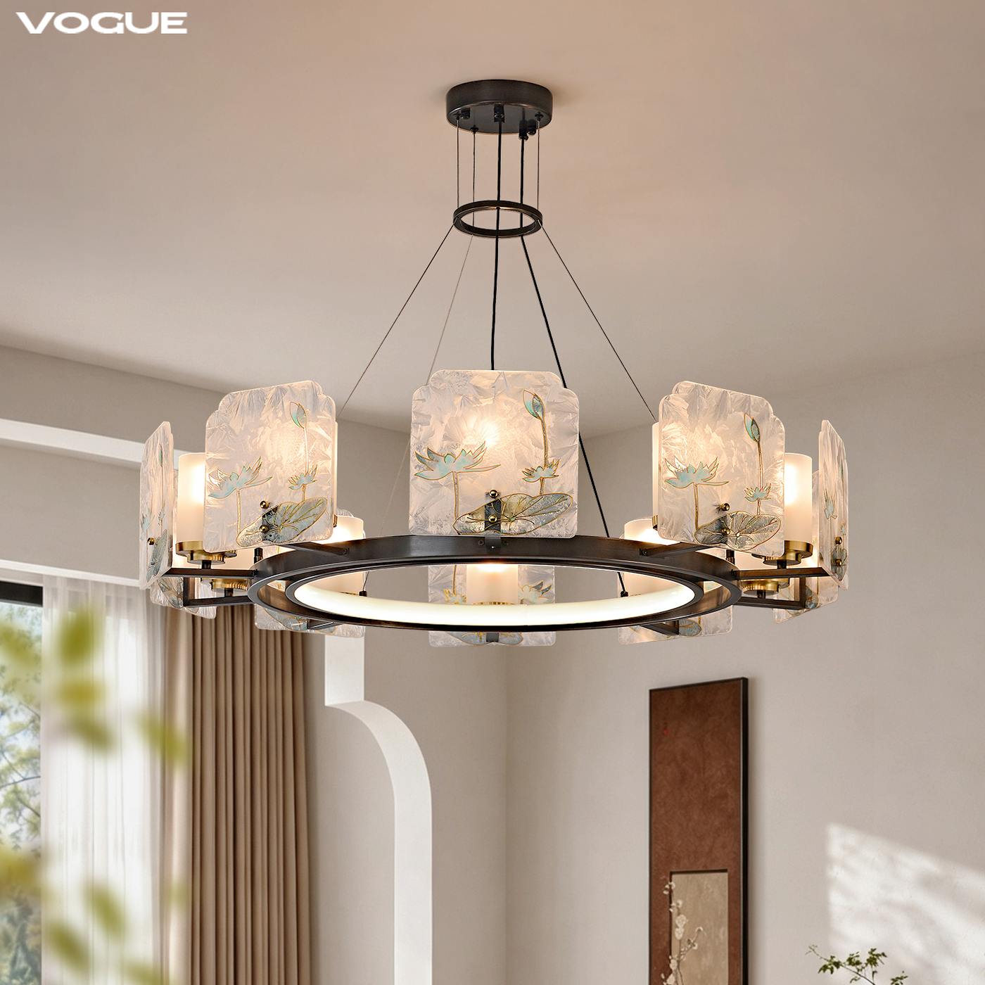 荷涧 产品实拍图3（渥古 VOGUE LIGHTING 新中式灯具）