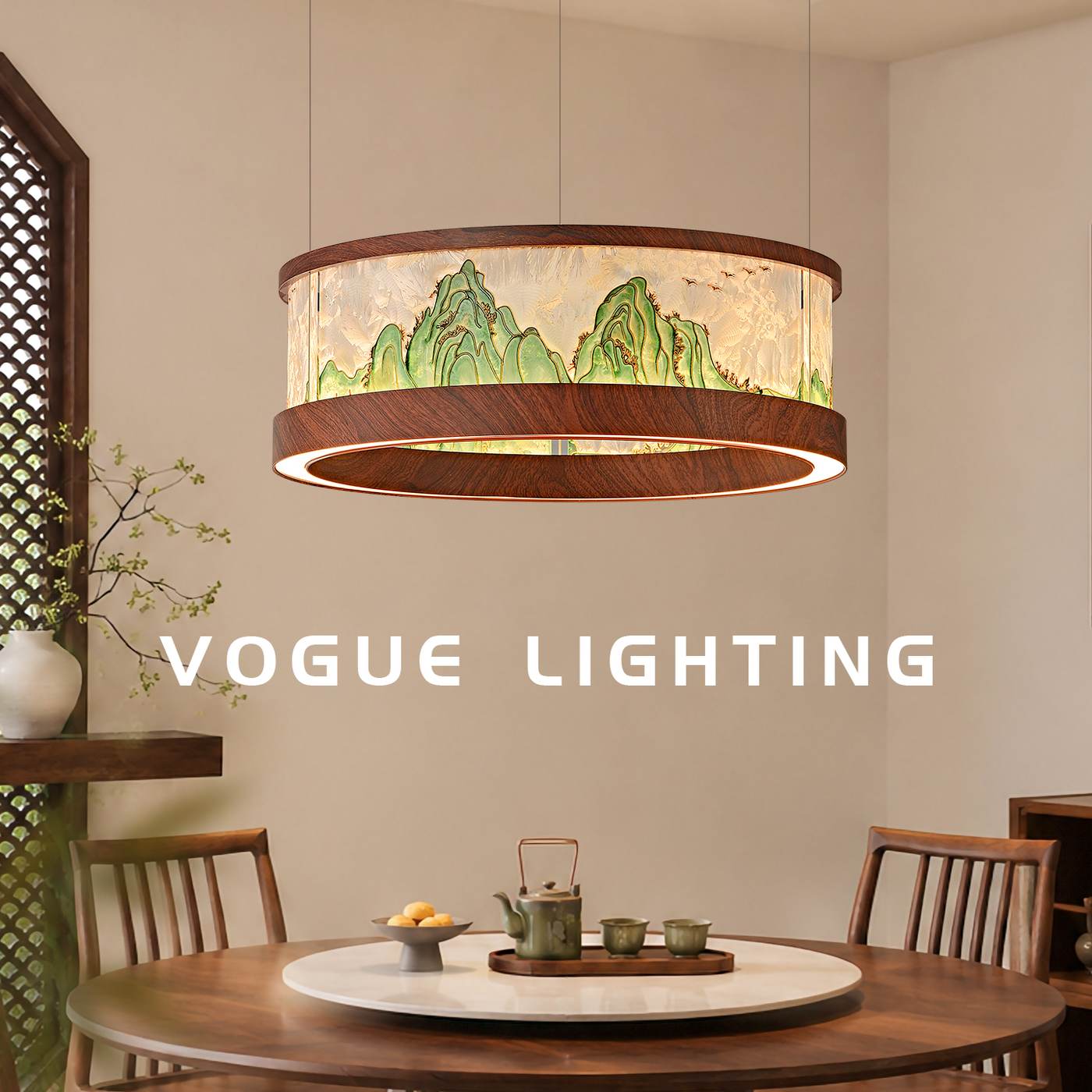青嶂（渥古 VOGUE LIGHTING 新中式宋式灯具实景图）