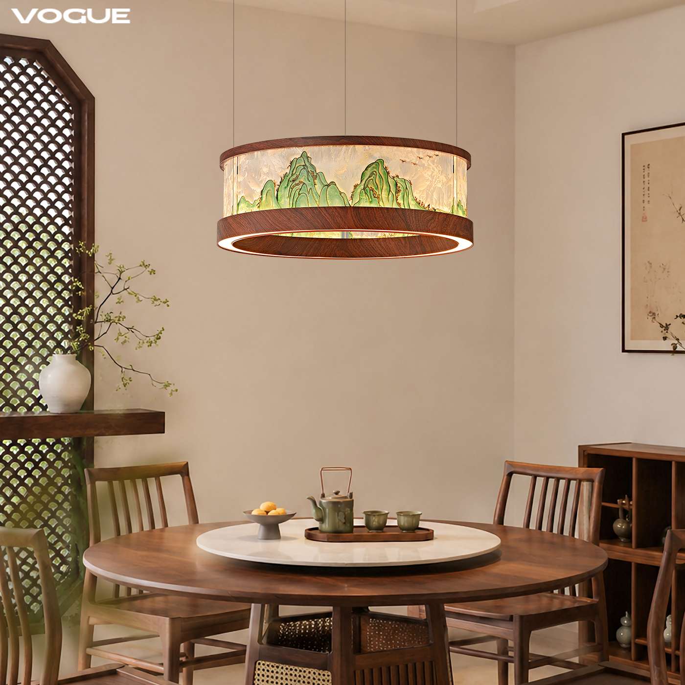 青嶂 产品实拍图2（渥古 VOGUE LIGHTING 新中式灯具）