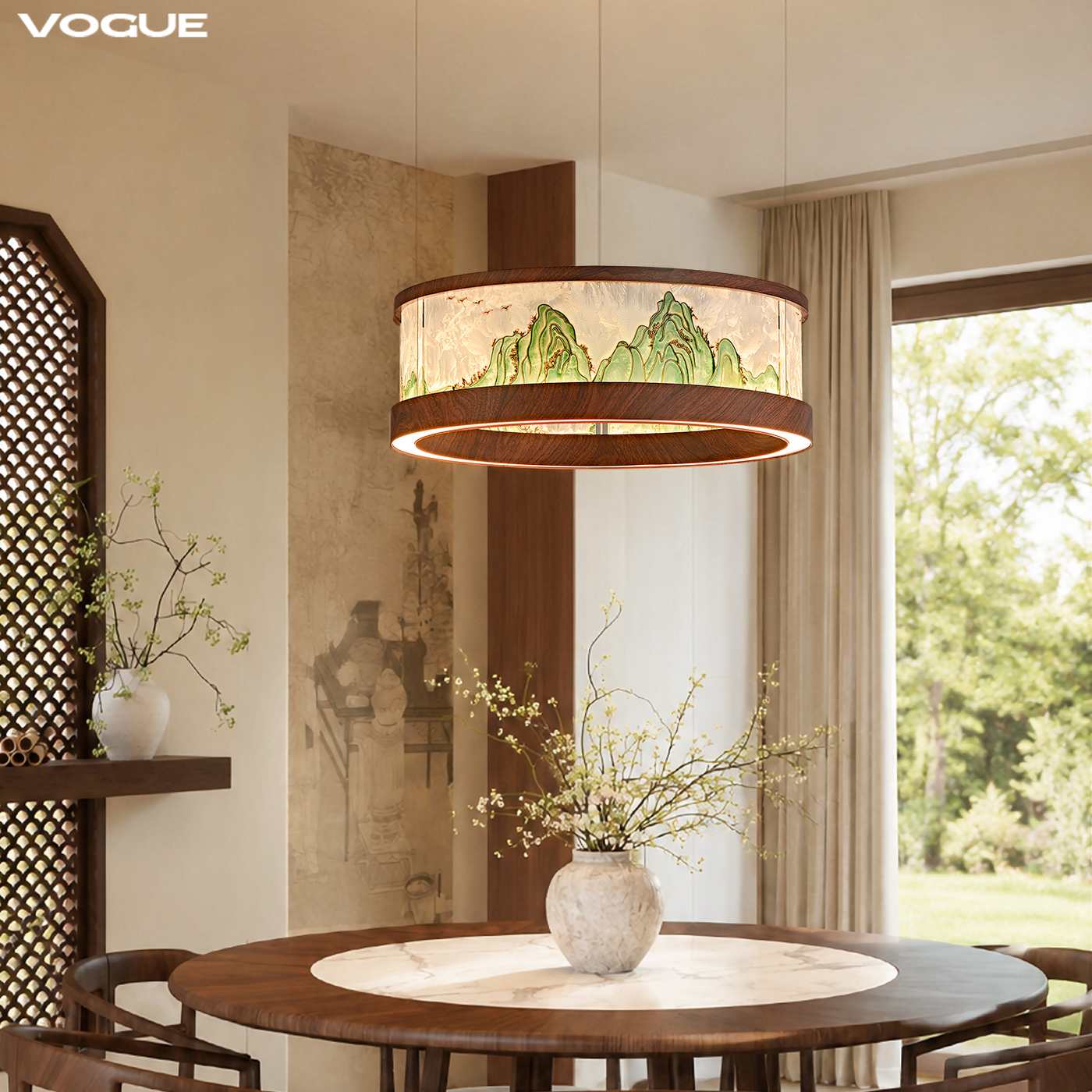 青嶂 产品实拍图3（渥古 VOGUE LIGHTING 新中式灯具）