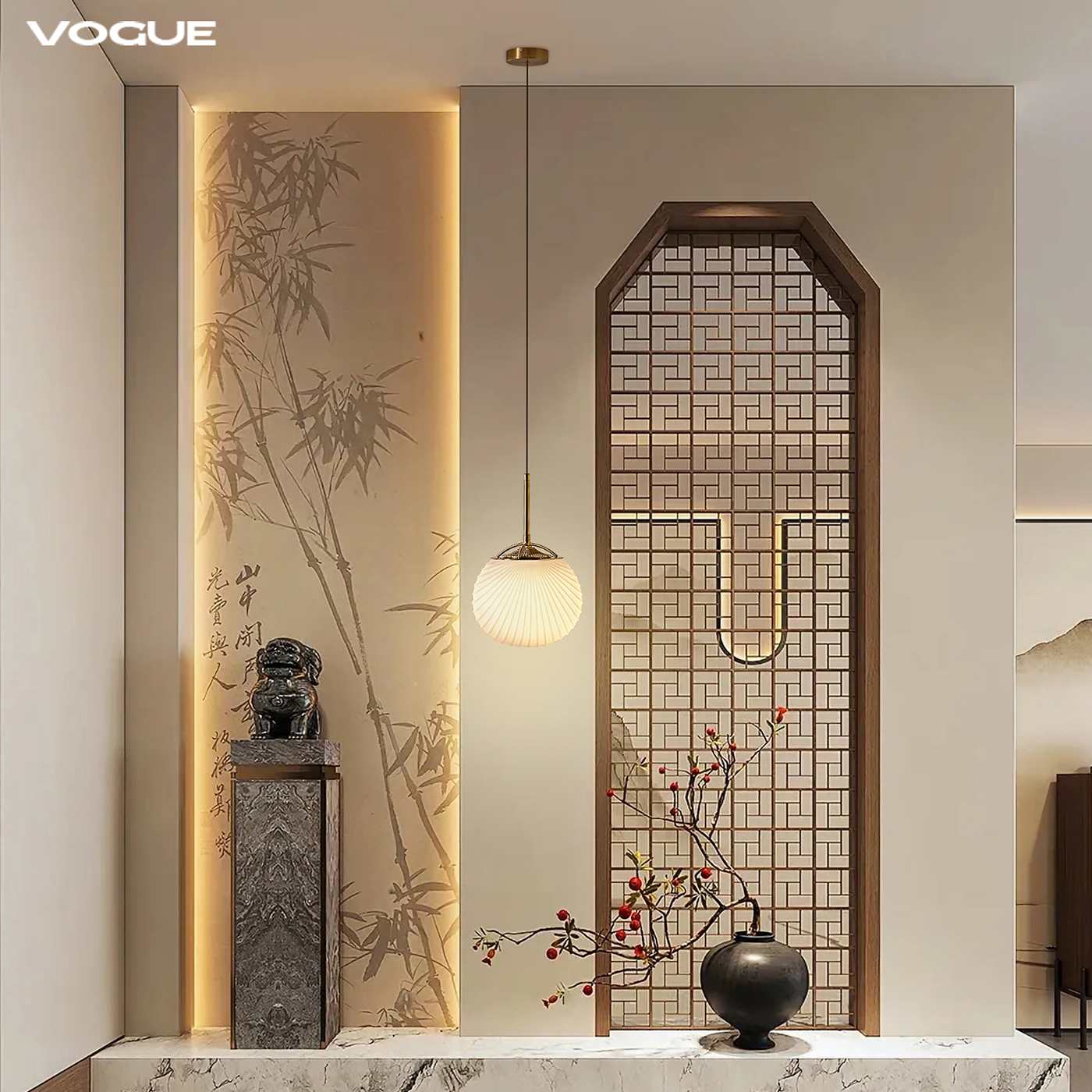 纨素 产品实拍图5（渥古 VOGUE LIGHTING 新中式灯具）