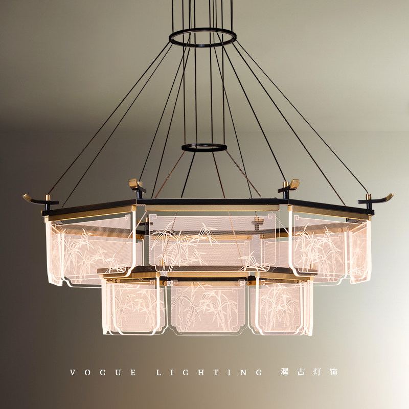 锦箨（渥古 VOGUE LIGHTING 新中式宋式灯具实景图）