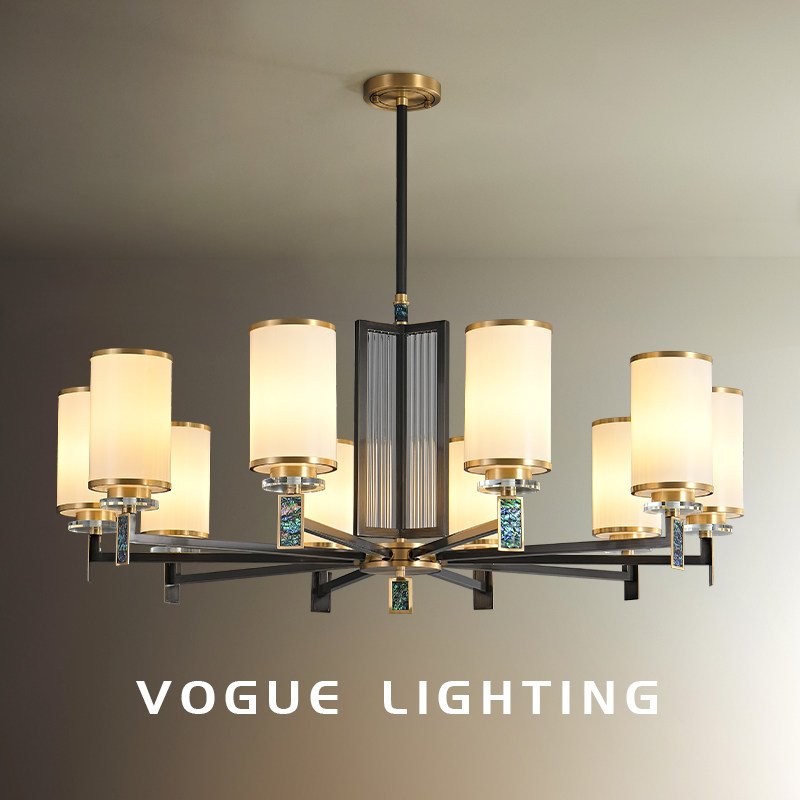 霁蓝（渥古 VOGUE LIGHTING 新中式宋式灯具实景图）