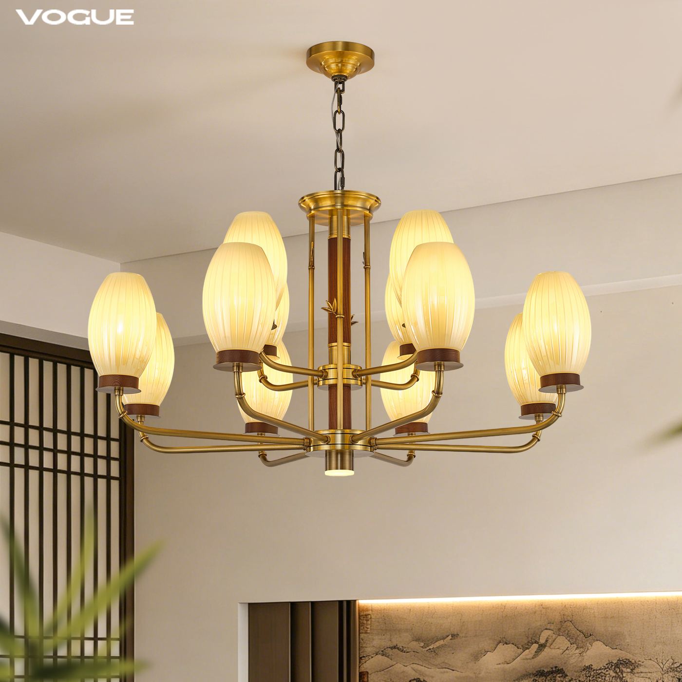 惊鸿 产品实拍图2（渥古 VOGUE LIGHTING 新中式灯具）
