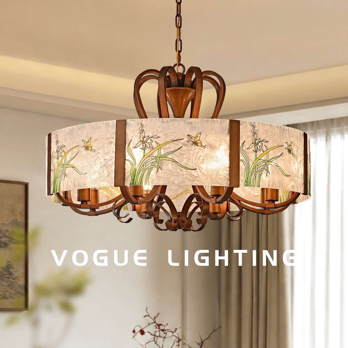 慕兰（渥古 VOGUE LIGHTING 新中式宋式灯具实景图）
