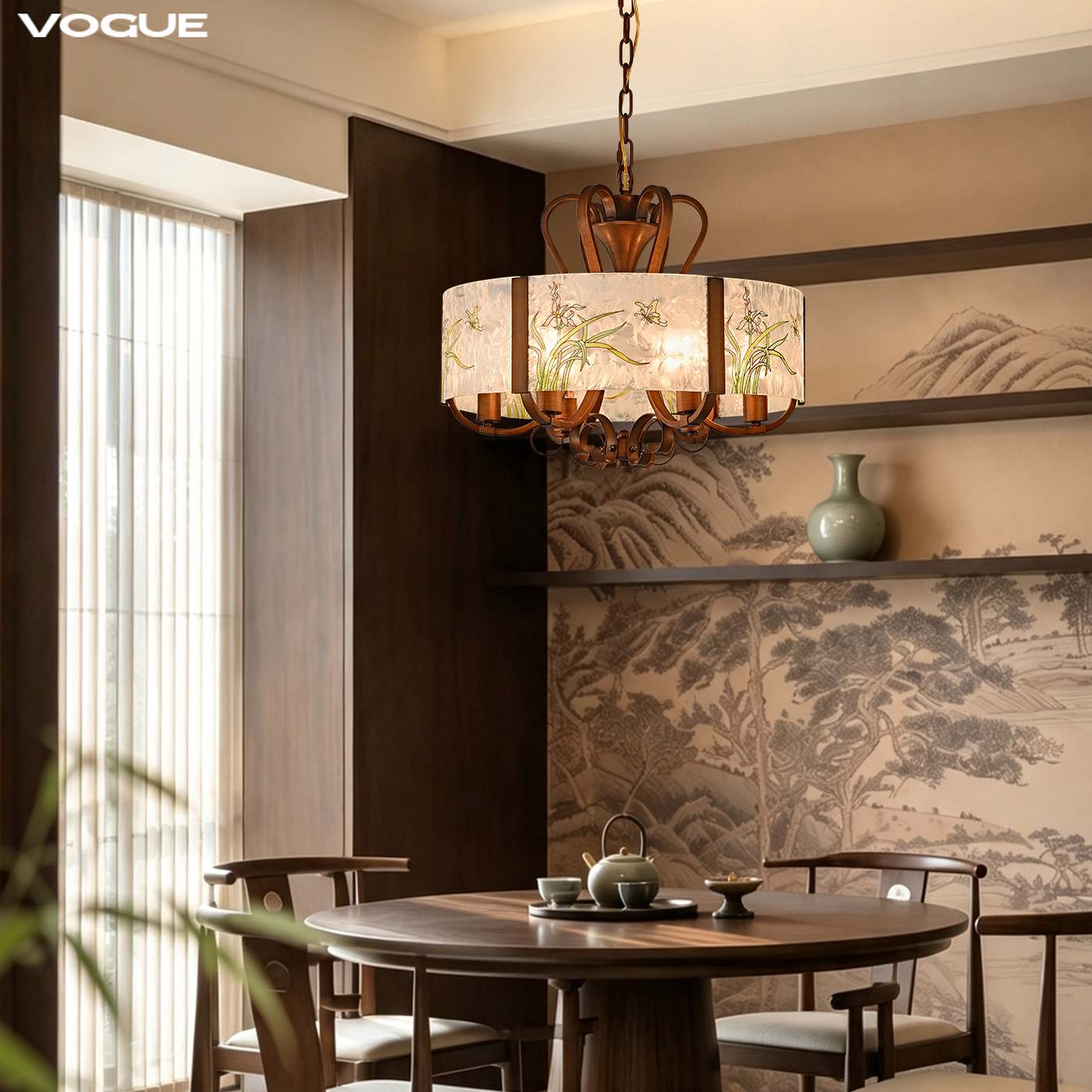 慕兰 产品实拍图5（渥古 VOGUE LIGHTING 新中式灯具）