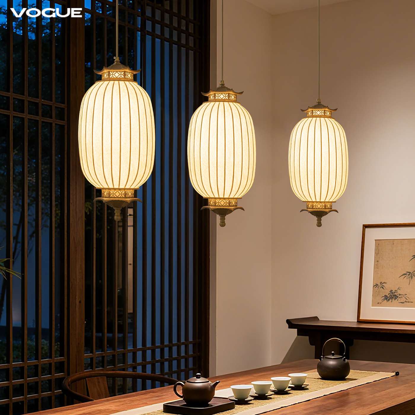 慢宋-小吊灯 产品实拍图3（渥古 VOGUE LIGHTING 新中式灯具）