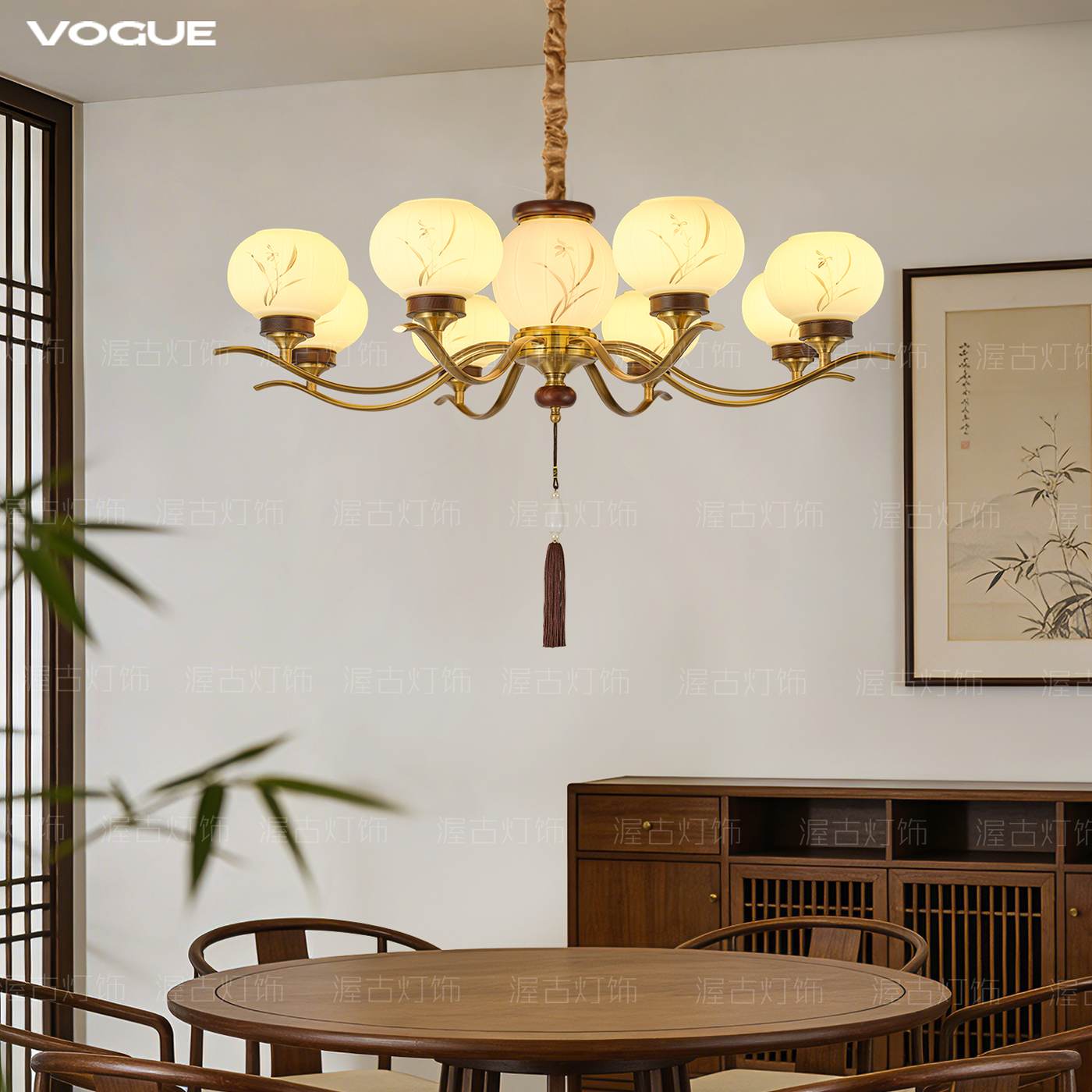 映兰 产品实拍图3（渥古 VOGUE LIGHTING 新中式灯具）