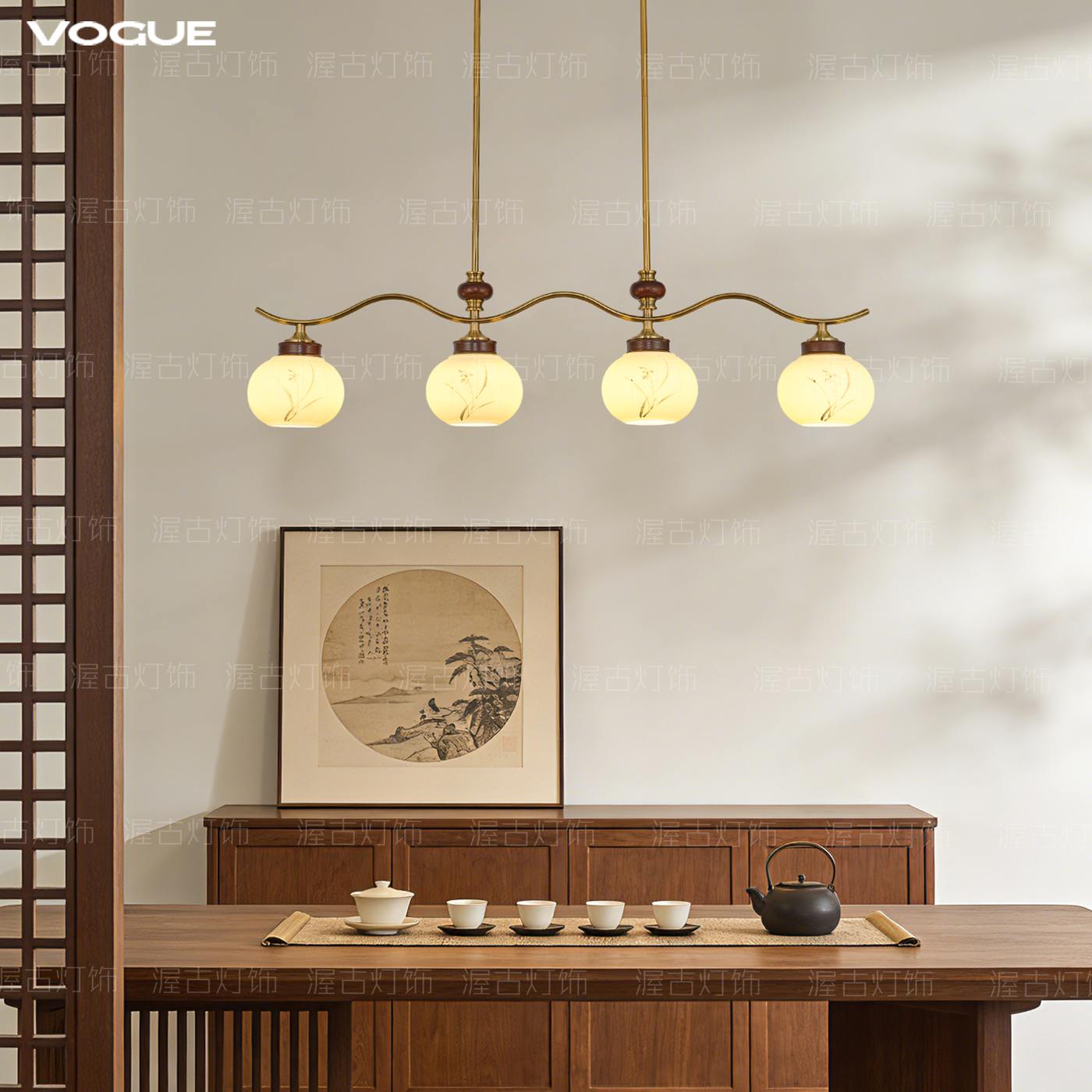 映兰 产品实拍图5（渥古 VOGUE LIGHTING 新中式灯具）