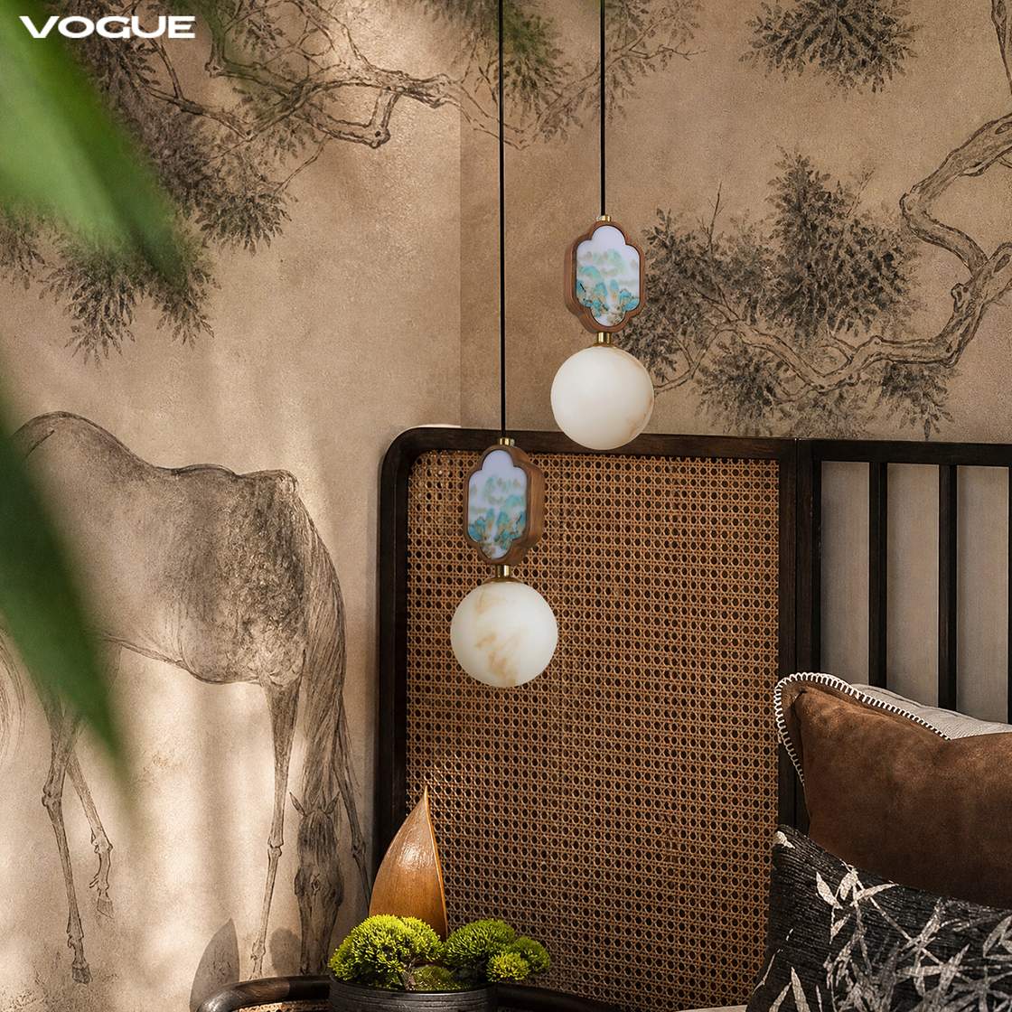清瑜小吊灯 产品实拍图2（渥古 VOGUE LIGHTING 新中式灯具）